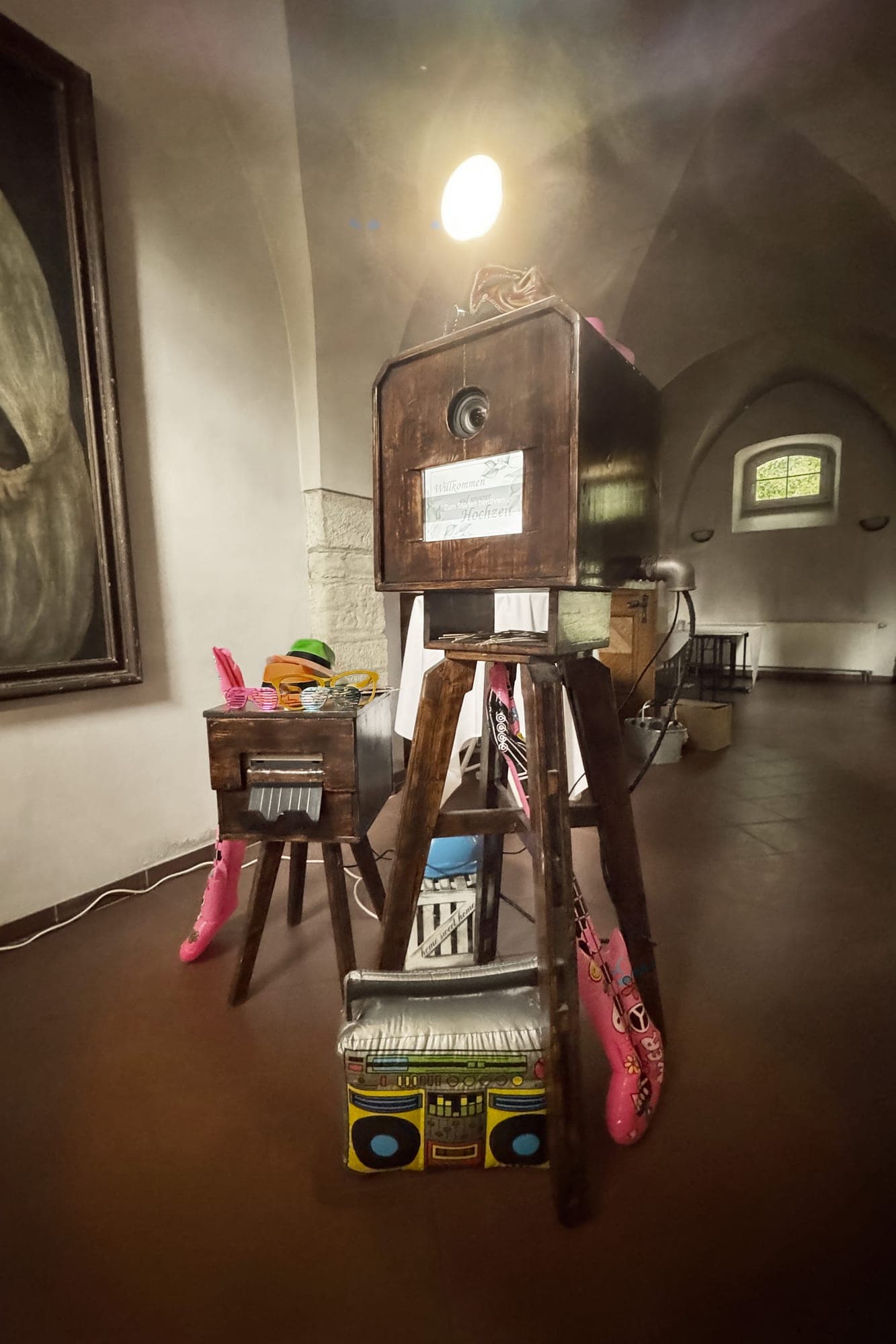 Fotobox im Retrolook aus Holz