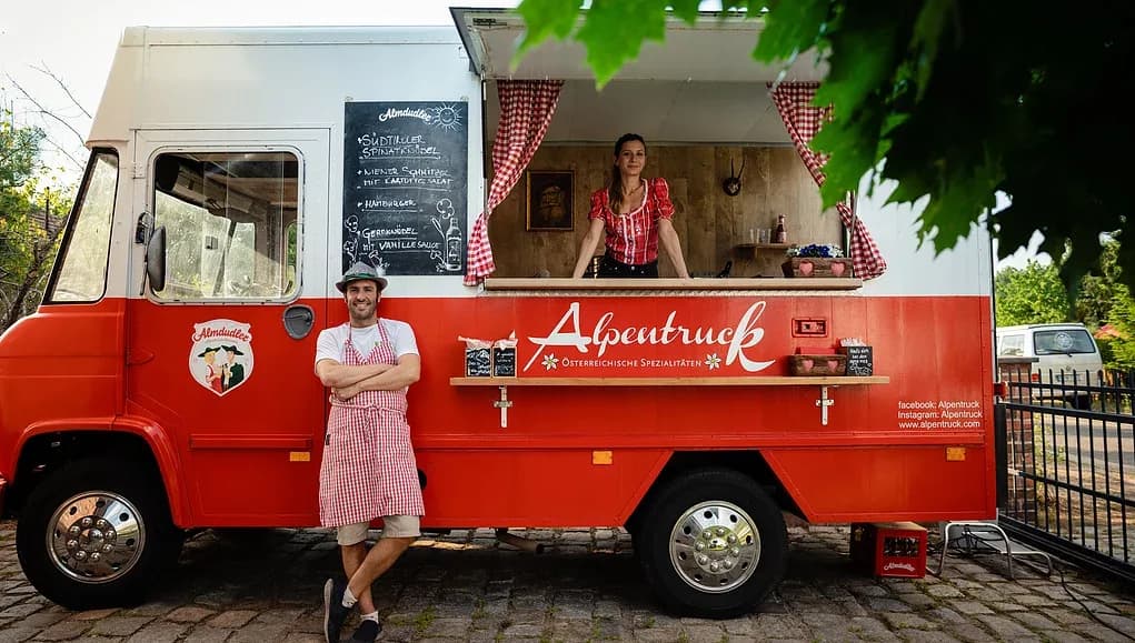 Alpentruck, der Hochzeits Truck
